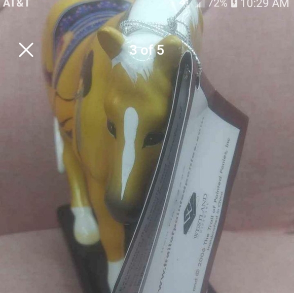 Painted Ponies Palomino Horse With Western Pinup Girl - Picture 3 of 7